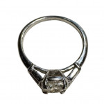 Platinum diamond solitaire ring