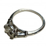 Platinum diamond solitaire ring