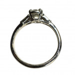 Platinum diamond solitaire ring