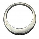 18ct white gold diamond half eternity ring