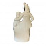 19th century Staffordshire Pottery flat back musician and spaniel