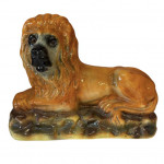 Pair of Victorian Staffordshire lions