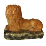 Pair of Victorian Staffordshire lions