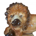 Staffordshire pottery lion