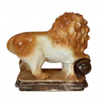 Staffordshire pottery lion