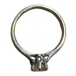 Platinum diamond solitaire ring
