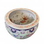Chinese export famille vert fish bowl