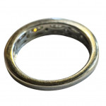 18ct white gold diamond half eternity ring