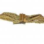 Christian Dior gilt tassel necklace