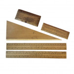 19th century boxwood geometry set