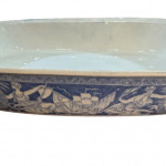 Early 19th century blue and white meat platter