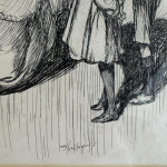 Claude Allin Shepperson ink sketch
