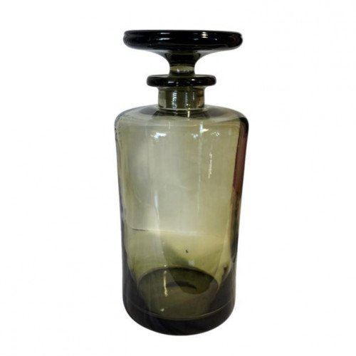 Mid-century moss green decanter