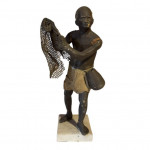 Cold painted terracotta figures
