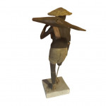 Cold painted terracotta figures