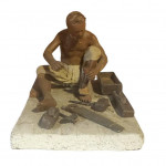 Cold painted terracotta figures