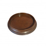 Set of three stacking mahogany trays