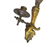 Pair of French Empire gilt wall sconces