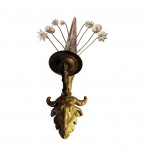 Pair of French Empire gilt wall sconces