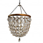 1930s basket chandelier