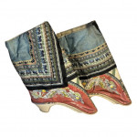 Pair of Qing dynasty Chinese bound-foot shoes