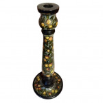 Pair of painted Arts & Crafts candlesticks