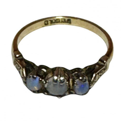 Edwardian cabochon opal ring