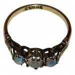 Edwardian cabochon opal ring