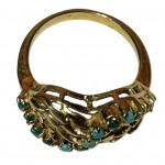 1950s 18ct yellow gold cocktail ring