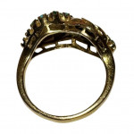 1950s 18ct yellow gold cocktail ring
