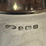 Three piece silver tea set