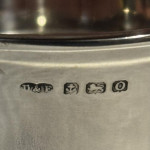 Three piece silver tea set
