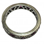 Art Deco white gold ruby full eternity ring