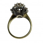 1950s ruby and diamond cocktail ring