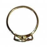 18ct yellow gold sapphire and diamond ring