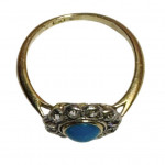 Victorian forget me not ring