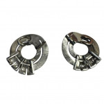 René Boivin (Attb) platinum and diamond ear clips