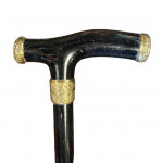 Victorian ebony walking cane