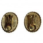 Christian Dior faux pearl ear clips