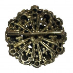 Silver gilt and enamel brooch