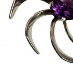 Retro Mexican Catherine wheel brooch