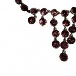 Victorian amethyst paste fringe necklace