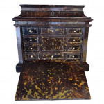 17th century tortoiseshell veneer table cabinet