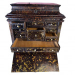 17th century tortoiseshell veneer table cabinet