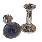 Pair of silver dwarf candle sticks