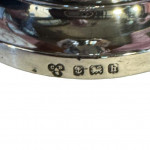 Pair of silver dwarf candle sticks