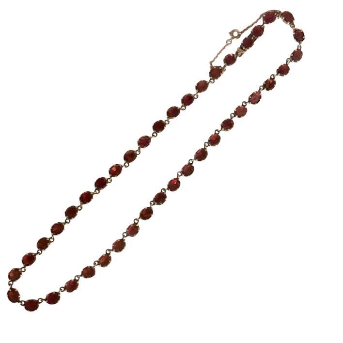 Georgian garnet rivière necklace