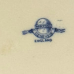 Mintons blue and white pattern water jug