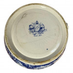 English blue and white pattern water jug