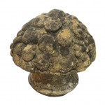 Cast stone basket of fruit